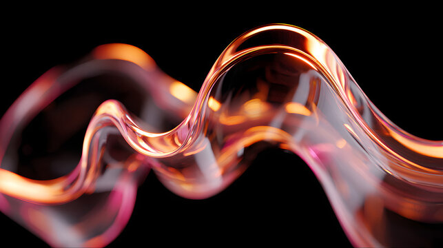 Abstract flowing liquid form