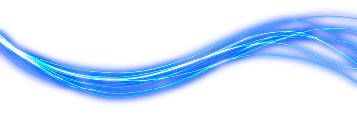 Digital Blue Light Rays with Elegant Liquid Flow Effect for Multimedia Background