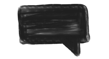 Modern Charcoal Text Box Sketch with Rough Brush Stroke Texture for Grunge Design