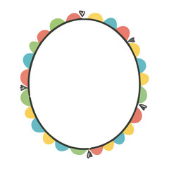 Colorful Festive Circle Frame