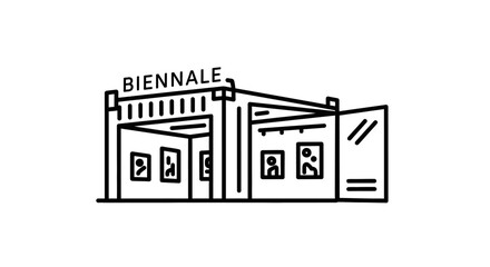 Biennale Exhibition Building Entrance Architecture.