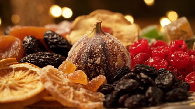 Dried Fruit Mix with Healthy Food, and Holiday Treat.