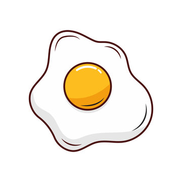 Fried Egg Illustrations Vector