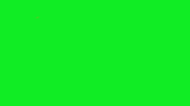 Large fire explosion with sparks and smoke on green screen background for chroma key vfx compositing