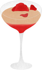 red  rose cocktail