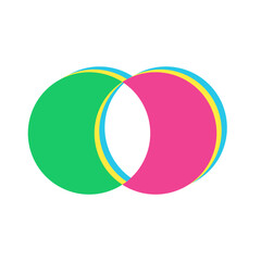 Abstract Overlapping Circles