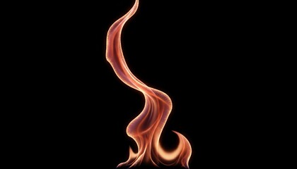 Soft flowing flames rise gently with shimmering light along their edges, creating a realistic burning effect.