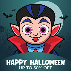 Halloween party instagram post design