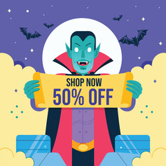 Halloween party instagram post design