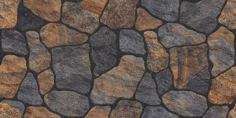 Rustic Stone Wall Texture with Brown and Grey Rocks,grunge wall background and elevation stone background,elevation tiles and parking tiles