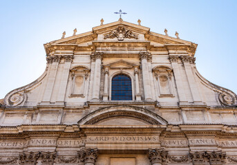 Obraz premium Church of St. Ignatius of Loyola at Campus Martius (Sant'Ignazio) in Rome, Italy