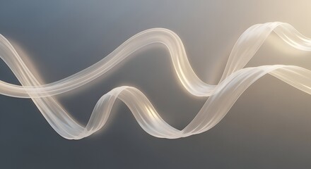 Abstract Swirling Light Trails Against Gradient Background with Soft Focus