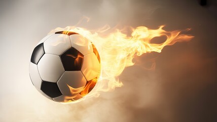 Fototapeta premium Explosive Energy Soccer Ball for 2026 Football World Cup Promotional Material