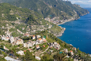 Minori - Amalfi coast - The outlook from Ravello to Minori.