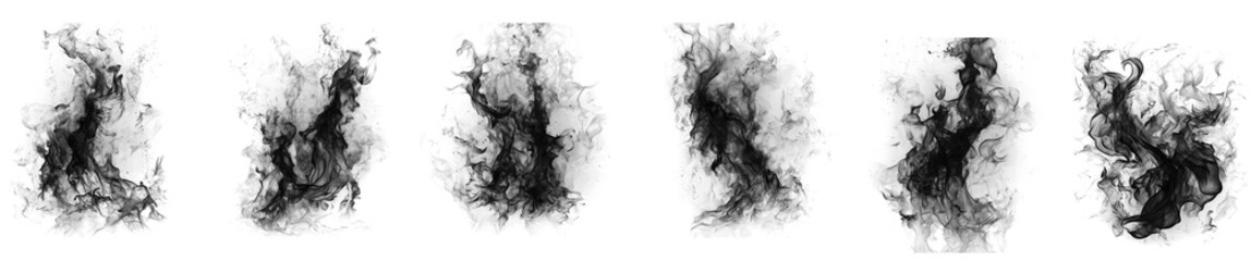 Realistic Smoke Effect Set on Transparent Background &ndash; High Resolution Smoke PNG Bundle for Overlay and Design