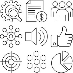 Startup and Business Line Icons
