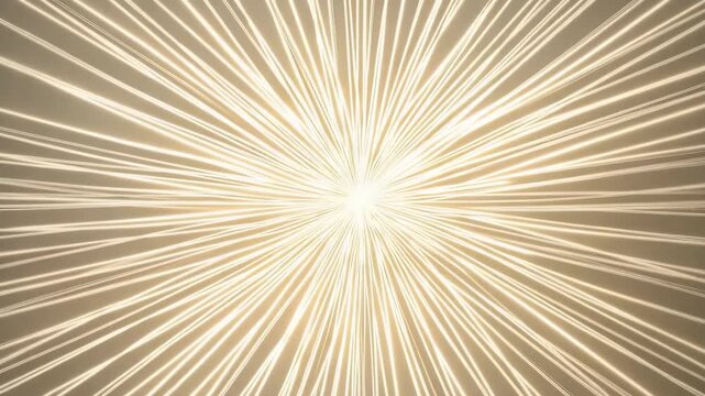 Abstract sunburst design featuring thin lines radiating outward with a soft glowing center
