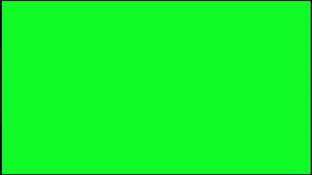 Professional horizontal sliding transition from black screen to green screen for film editing chroma key background reveal and visual effects