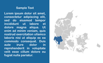 Ribe Denmark map showing highlighted location in Europe.