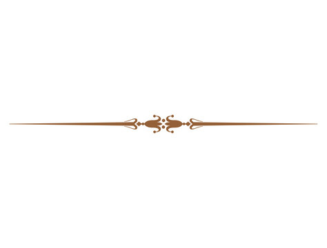brown decorative lines