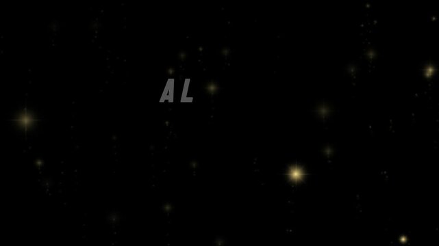 Motivational inspirational text motion graphic displaying small steps big change ahead with sparkling particles video footage