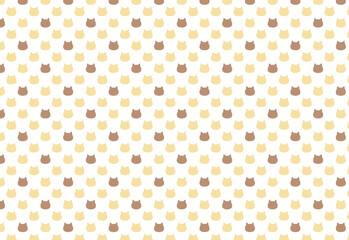 猫ドット背景素材　三毛猫色