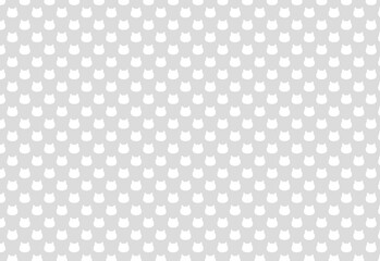 猫ドット背景素材　灰色
