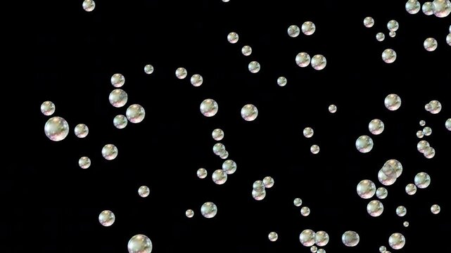 Floating Soap Bubbles on Transparent Background (Alpha Channel)
舞い漂うシャボン玉 アルファチャンネル付き透過素材