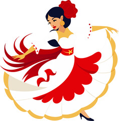 Flamenco dancer stock illustration stock illustration  White stock illustration , 