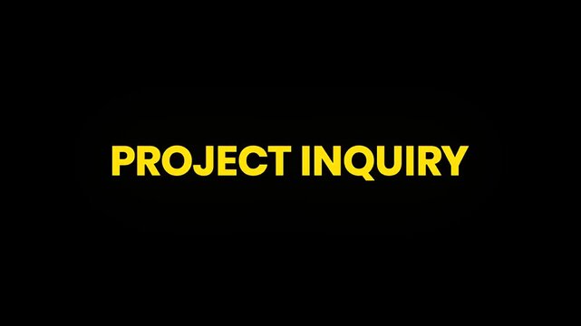 Project Inquiry Cinematic Text Morphing Animation 4K Client Request Video for Business Services and Freelance Projects