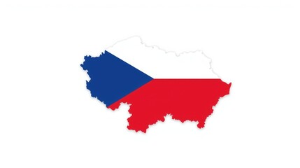 Obraz premium A map of romania divided into two distinct colored regions.