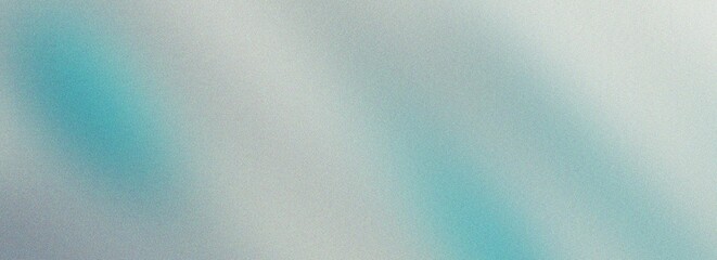 Obraz premium Bright teal and white grainy gradient background with soft blurred light beams on textured surface for clean minimalist aesthetic design concepts