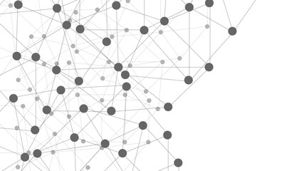 Abstract technology dot and line connection digital hi tech design concept background. Space for text. Vector illustration © Rayhan