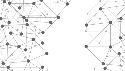 Abstract technology dot and line connection digital hi tech design concept background. Space for text. Vector illustration © Rayhan