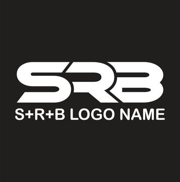 SRB Letter Initial Logo Design, monogram, abstract, school, college, university, graduation cap symbol logo, SRB creative minimal logo