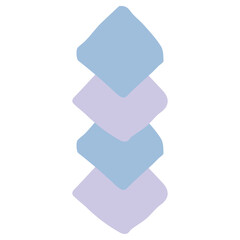 7月の園だよりに使いやすい シンプル手描き素材シリーズ｜七夕飾り / July Tanabata Decoration Illustration