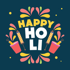 Happy Holi wrapped in colors of happiness