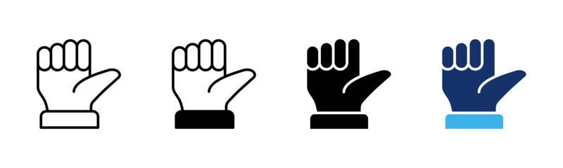 Sideways Thumb icon sheet multiple style collection
