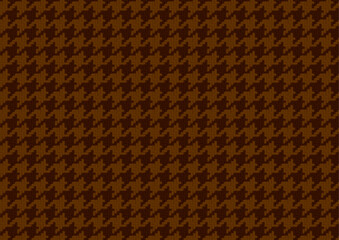 千鳥格子　茶色（4階調）布感ある細かな表現