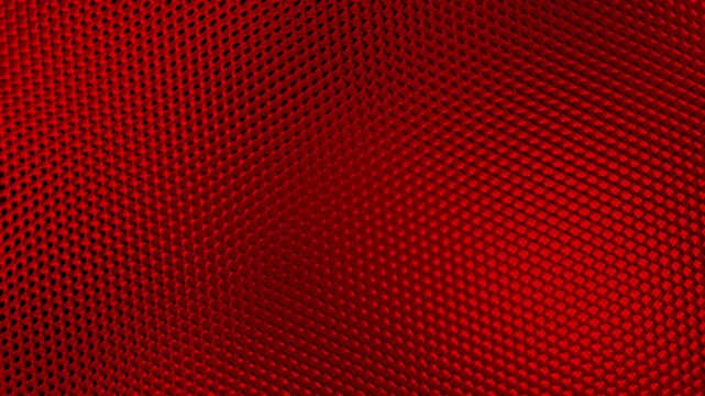 Red Luxury Hexagon Grid With Soft Flow Moving Light Animation Background