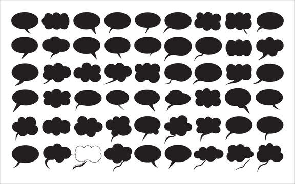 Editable Comic Speech Bubble Shapes