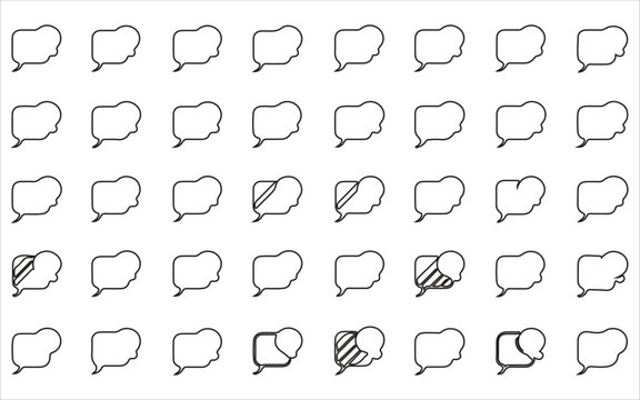 Comic Dialogue Speech Bubble Bundle