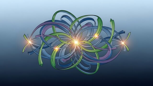 Vibrant digital art light design abstract.