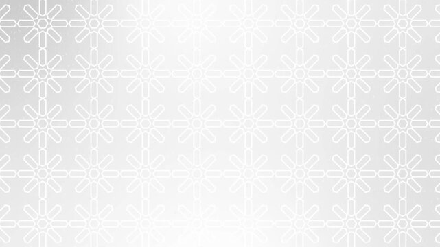 Animated white elegant arabesque background for religious greetings as ramadan and common Islamic purposes.