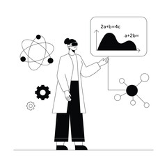 Bitcoin Mining Vector illustration. EPS 10