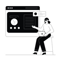 Vr Tech Vector illustration. EPS 10