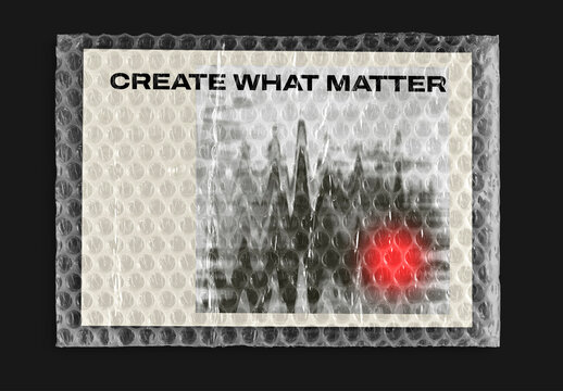 Innovative Design With Protective Bubble Wrap Mockup PSD