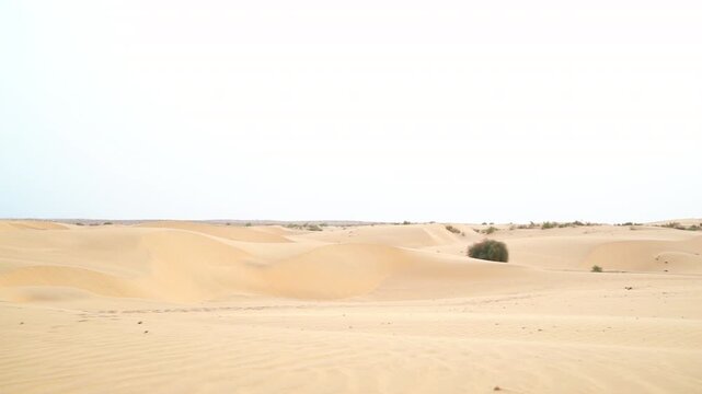 Remote sand dunes in Thar Desert, Jaisalmer.