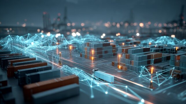 Smart Logistics Network in Modern Industrial Port