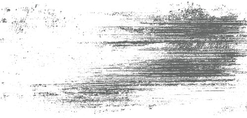 Textured grey horizontal brush strokes and speckles on white background